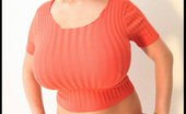 Rachel Aldana Coral Top - Set 2 286099 The Second Part Of My Tight Coral Coloured Sweater Top Is Up And This Time I Really Get To Peel The Whole Thing Off... ;-) Xoxoxo -- Rachel

