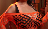 Rachel Aldana Rachel Halloween Haunt Set1 286314 Busty Brunette Beauty Rachel Pose In Fishnet Dress
