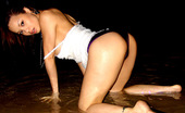 Francine Dee 4 290573 Francine Dee Plays In The Sand On A Hawaiian Beach

