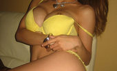 Francine Dee Always A Flirt 290589 Francine Flirts In Her Yellow Bikini

