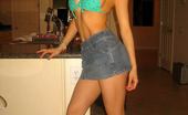 Francine Dee 25 290614 Watch Her Strip Out Of Her Jean Skirt
