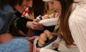 Sapphic Erotica Bridget Moriah Darlene And Jewel0 290859 Christmas Lesbian Foursome With Huge Dildos Get Their Wish
