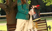 Sapphic Erotica Juliette And Deny3 294904 Lesbian Prussian Soldiers Get Naked And Have Sex In Park
