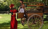 Sapphic Erotica Ashley And Juliette3 294960 Victorian Dressed Hotties Undress And Have Sex By Carriage
