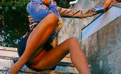 Lily Wow 298765 Leggy Business Lady In Sheer Stockings And High Heels
