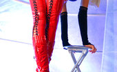 Lily Wow 298982 Leggy Milf LilyWOW In Red Latex Stockings
