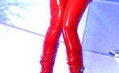Lily Wow 298982 Leggy Milf LilyWOW In Red Latex Stockings
