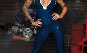 Latex Heaven 299568 Becky Holt Trans Blue Catsuit