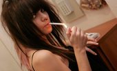 Kaira 18 Smoking 299925 18yo Emo Teen Shows Sexy Smoking Action Up Close
