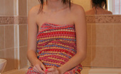 Kaira 18 Bubble Bath 299932 Petite 18yo Teen Relaxing & Playing In Hot Bath

