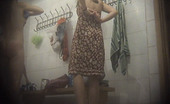 Voyeur Bank 301107 Cute Girl In Bright Dress Strips In Spycammed Room
