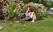 Girls Out West Sofia Roadside Redheaded Sofia, With Her Pale Skin, And Thick Curly Pubes Plays Around Naked By The Roadside. We See Up Her Skirt, Down Her Top, And All The Way Inbetween Her Arse Cheeks!