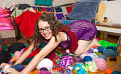 Girls Out West Rosie 304001 The Setting We Picked Was In My Lounge Room, Me Starkers Except For A VERY See-Through Crochet Dress Getting Into A Tangle With A Mass Of Juicy Coloured Balls Of Wool.