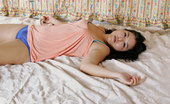 Girls Out West Kristina In Bed 304046 Kristina'S 20 And Asian With Long Thick Dark Pubes That Stand To Attention When Her Panties Come Off. She'S Lying Down Now, In Blue Lacey Panties And Not Much Else. Her Round Arse Cheeks Are Firm And Grabable.