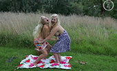 Girls Out West Shanty And Shannon Rainy Park 304089 Shanty And Shannon Are Energetic & Fun, Super Hot, Blonde-Haired, Blue-Eyed German Beauties. These Lovely Tourists Know How To Enjoy Themselves, They Go Out Into The Wild For A Rather Arousing Picnic.