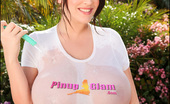 Pinup Files 305648 Leanne Crow Vol07 Set01 Super Busty Leanne Gets Her Huge Boobs Wet Outside
