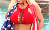 Pinup Files Taylor Stevens 305774 Taylor Stevens Vol. 5 Set 1 Patriotic Big Boobs! Happy 4th Of July Everyone! Taylor Has That Kind Of Effect On People, And She Will Definitely Have That Effect On You When You Get A Load Of This Awesome Photo Set! We Got Taylor In Her Best For This One An