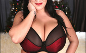 Pinup Files Leanne Crow 305808 Leanne Crow Busty Christmas Set 1 Leanne'S Impressive Frame Topped Of By Her Huge Tits And Sexy Santa Hat Make For A Great Combination In This One, WOW! Just Seeing Her Huge Tits Packed Into That Bra, And How Big And Perfectly Round They Are Just Makes Us