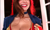 Pinup Files Tessa Fowler 305876 Tessa Fowler Vol03 Set01 Busty Tessa Gets Into Costume As Wonder Woman For Halloween
