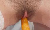 Hairy Pussy Porno 308361 >Bunny Babe Shoving Carrots In Her Hairy Pussy
