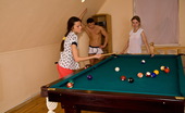 First BGG Lily & Angela 310040 Two Cuties Love Being Fucked By One Dick These Three Teens Are Busy Playing Pool And All My Perverted Brain Can Think Of Is Just How Incredible Angela'S Little Titties Look Under That White T-Shirt. It Does Not Take Horn Dog Vers To Start Getting The Girl