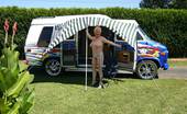 TAC Amateurs Whore In The Park 314164 My American Van Was Parked In A Park, Naked I Make The Whore.... By Waiting For The Customer, I Put Of The Vernes On My
