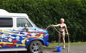 TAC Amateurs Car Wash 314216 I Wash My American Van And I Play With The Hose. Watering Of My Pussy, Ass Hole And My Big Tits, Masturbation....
