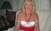 TAC Amateurs White Bra Gift Rewarded 314264 Every Girl Luvs A Gift And This Wonderful White Bra Cute Little Santa'S Helper'S Hat And Stockings Were From My Generous
