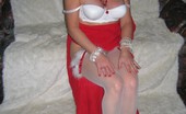 TAC Amateurs White Bra Gift Rewarded 314264 Every Girl Luvs A Gift And This Wonderful White Bra Cute Little Santa'S Helper'S Hat And Stockings Were From My Generous
