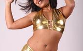 TAC Amateurs Melissa'S Gold Outfit 314296 Melissa Just Bought This New Outfit, A Panty, A Top In Gold Colour And Of Course She Wated To See How It Fits Her. So Th
