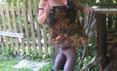 TAC Amateurs The Great Outdoors 314744 Loving The Great Outdoors, Wearing A HOT Leopard Print Outfit. Stockings, And Check Out Those HOT Come Fuck Me Hi Heels
