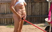 TAC Amateurs Granny Working In The Yard 314768 Working In The Yard Can Be Hot Work - Cooling My Tits Felt Soooo Good - My Daisy Duke Shorts Were So Tight Against My Cr
