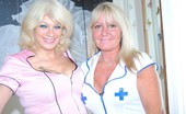 TAC Amateurs Two Naughty Nurses Pt1 314786 Naughty Nurse Di And Naughty Nurse Terri Come In From A Party And Strip Each Other And Kiss.
