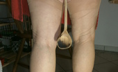 TAC Amateurs Wooden Spoon & Courgette Pt2 315070 This Is The Continuation Of Wooden Spoon And Zucchini.The Wooden Spoon Comes Deep In My Assthe Zucchini In My Pussywhat
