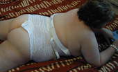 TAC Amateurs White Teddy & Black Stockings 3 315363 I Open My Legs Wide And Hold My Pussy Wide Open For You To See Right Inside And I Play With My Great Big Hard Nipples To
