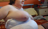 TAC Amateurs White Teddy & Black Stockings 3 315363 I Open My Legs Wide And Hold My Pussy Wide Open For You To See Right Inside And I Play With My Great Big Hard Nipples To
