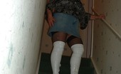 TAC Amateurs White PVC Boots 315560 Love Stripping On The Stairs In My Cfm Boots Xx
