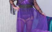 TAC Amateurs Purple Nylon Gown 315994 Mmm, I Like How This Nylon Gown Is So Sheer Don'T You. Just The Thing To Wear With Matching Purple Nylon Panties And Mu
