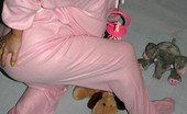 TAC Amateurs Romping In Pink 316226 Dress Up Is One Of My Fave Fantasy Things, And When Somebody Sent Me This Fab Romper Suit, I Just Had To Get It On And P
