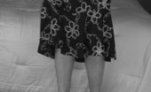 TAC Amateurs Beautiful In Black & White 316286 Vintage Lady In Dress And Hat - Take It Off And Vintage Undies And Girdle And Stockings
