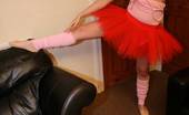 TAC Amateurs Ballerina 316525 Tracey Lain Is Dressed In A Sexy Ballet Outfit. She Is Getting Really Horny While Stretching Her Long Legs And Starts St
