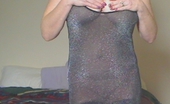 TAC Amateurs Shiny Dress 316576 This Shiny See-Through Lurex Dress Fits All Of My Curves Like A Glove And Makes Me Feel So Very Sexy. Just Putting It On
