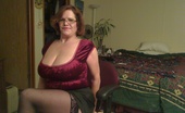 TAC Amateurs Red Velvet Top 3 317064 I Was Feeling Rather Festive, And This Red Velvet Top Gave Me Great Cleavage. After A Night Of Letting Strange Men Look
