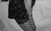 TAC Amateurs Smoking Fishnets 317387 Here I Am In A Very Sexy Outfit. I Have My Black Fishnet Thigh Highs On And Love The Way They Feel Hugging My Legs...
