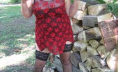 TAC Amateurs MILF In The Woods 317399 Such A Sexy MILF All Alone In The Woods. Wouldnt You Want To Just Bend Her Over That Wood Pile And Fuck Her Good From Be
