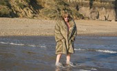 TAC Amateurs Fur Coat On The Beach 317670 We Had Gone To Christchurch Do Do A Photoshoot On The Beach, After A Good Days Shooting We Went Into Town For A Couple O
