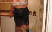 TAC Amateurs Home After Work 317781 Just Getting Home, And Boy Do I Have To Pee... See Girdlegoddess On The Toilet And Then.... Getting Out Of Her Work Clot
