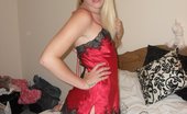 TAC Amateurs Red Nightie 317969 This Collection Was Done For A Fan. A Series Of Pics Of Me In My Red Silk Nightie Which My Fan Then Went On To Buy The N
