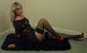 TAC Amateurs Red Shoes 317986 One Of My Favourite Collections. My Black Fishnet Body Stocking, Black Stockings And Shiny Red Heels. This Shows My Domi
