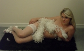 TAC Amateurs White Basque 318218 Watch As I Strip Naked Out Of My White Basque, Lovely White Fishnet Stockings And White High Heels. I Will Tease You As
